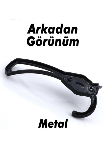 Mali 5’li Siyah Askı Takımı Metal Dolap Vestiyer Kapı Arkası Elbise Kıyafet Askılık Askısı modelleri