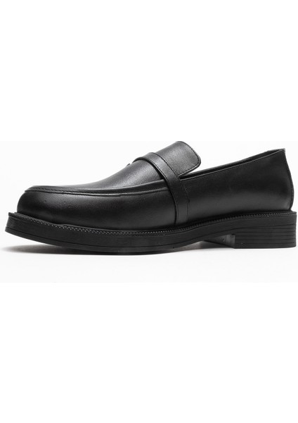 Galea Siyah Cilt Tokalı Hakiki Deri Kadın Loafer Ayakkabı fırsatları