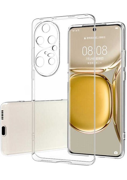 Huawei P50 Pro Kılıf Esnek Yumuşak Kırılmaz Şeffaf Kılıf Süper Silikon Kapak