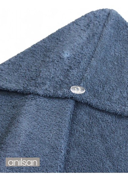 %100 Pamuk Lacivert Havlu Bone Saç Kurutma Bonesi Kafa Havlusu Duş Banyo Bonesi Islak Saç Kurulama Bone fırsatları