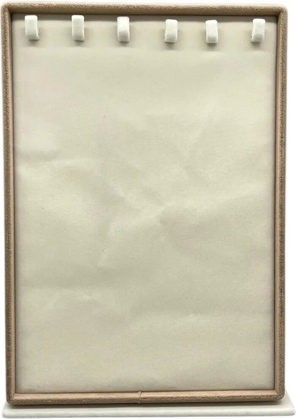 Süet Kumaş Tırnaklı Krem Renk 34/24 cm Ayaklı Tırnaklı Tesbih Takı Standi fiyatları