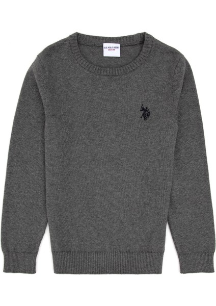 Erkek Çocuk Gri Melanj Kazak /triko 50315586-VR086