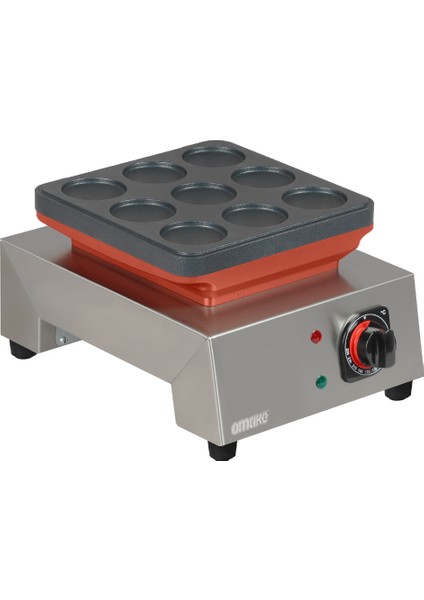 PFR.01.E11 Manuel Zamanlayıcılı Büyük Top Poffertjes Tekli Makinesi, Elektrikli