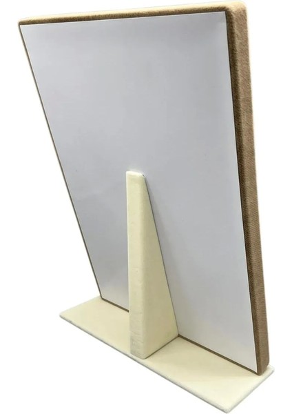 Süet Kumaş Tırnaklı Krem Renk 34/24 cm Ayaklı Tırnaklı Tesbih Takı Standi modelleri