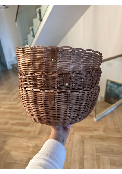 Rattan Bambu Hasır Kek Fanus Kapağı indirimleri