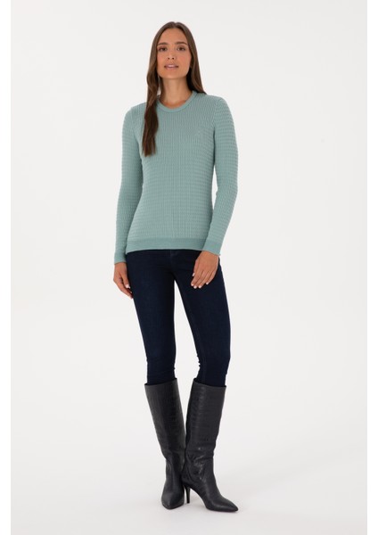 Kadın Mint Kazak /triko 50307763-VR090 fırsatları