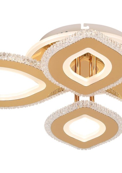 008-4 Sarı Dimmer Kumandalı LED Avize modelleri