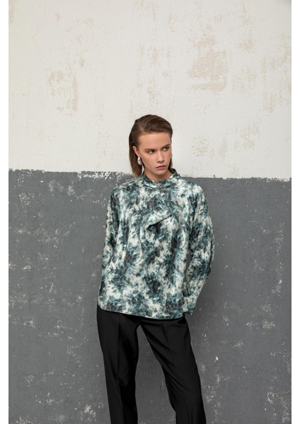 Desenli Bluz 26W10851