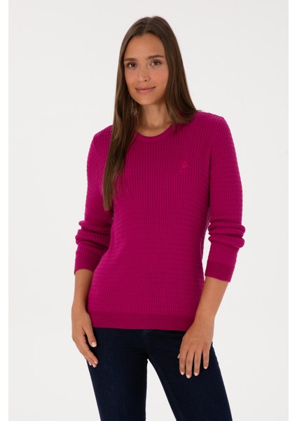 Kadın Fuşya Kazak /triko 50307763-VR023