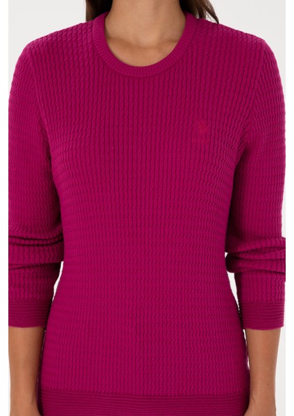 Kadın Fuşya Kazak /triko 50307763-VR023