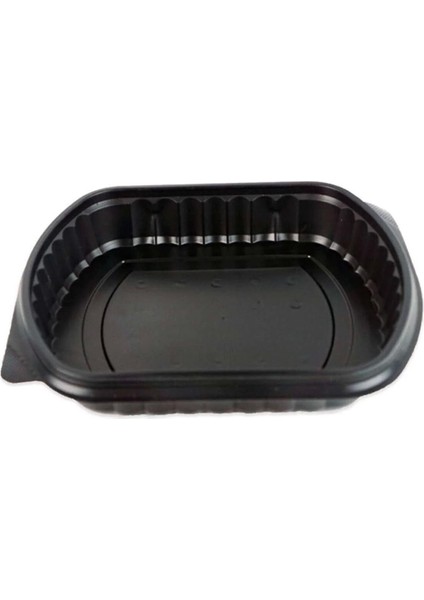 Şeffaf Kapaklı Sıcak Soğuk Isıya Dayanıklı Yemek Salata Kabı Kutusu - Kare - 21X25 Cm. - 50 Adet modelleri