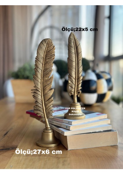 2’li Tüy Biblo Set Dekoratif Aksesuar Masa Üstü Ev / Ofis Dekor/raf / Kitaplık Dekorasyon fiyatları