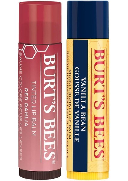 Renkli Dudak Bakım Kremi Vişne - Tinted Lip Balm Red Dahlia+Vanilla Lip Balm