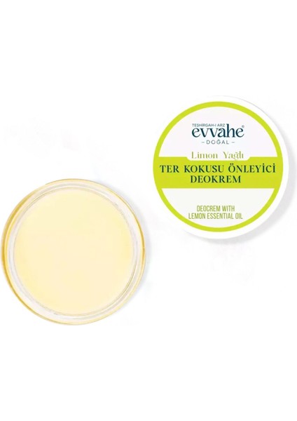 Krem Deodorant Meyvemsi Koku Unisex 50 ml Pudrasız Doğal Limon Yağı İçerikli Ter Önleyici fırsatları