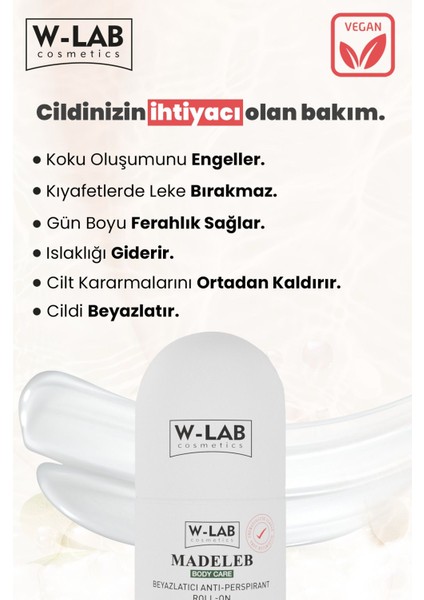 Madeleb Roll-On Beyazlatıcı Antiperspirant Unisex 2×50 ml Centella Arbutinli Dermatolojik Testli modelleri