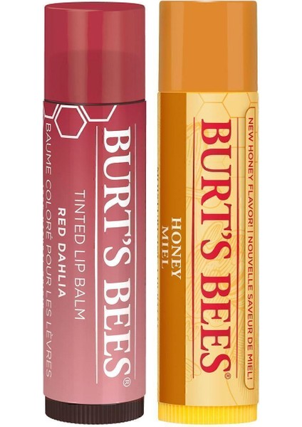 Renkli Dudak Bakım Kremi Vişne - Tinted Lip Balm Red Dahlia+Honey Lip Balm