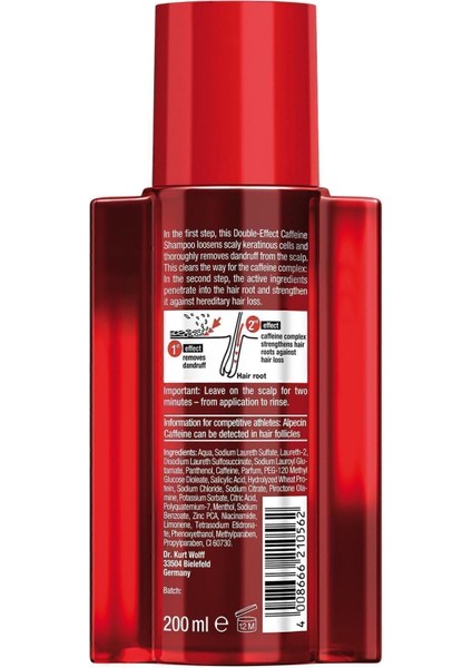 Caffeine C1- Şampuan + Doubleeffect Caffeine &kepek Karşıt Şampuan 250ML modelleri