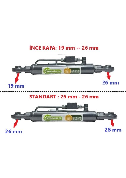Ağır Tip Aşıklı Traktör Ortakol Kilitli Hidrolik Lifti 55 Cm-3 Ton fiyatları