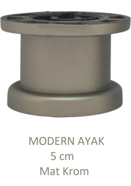 Modern, Düz Ayak 5 cm Krom, Tv Ünitesi, Koltuk Altı , Dolap Ayağı, Vidaları Hediye