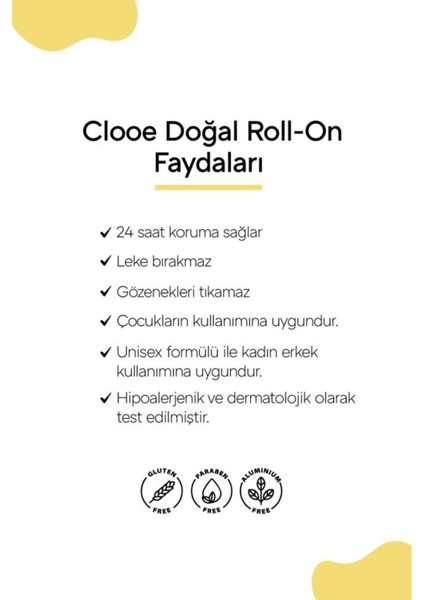 Roll-On Deodorant Doğal Çay Ağacı Aromalı Unisex 3x50 ml Pudrasız Alüminyum ve Paraben İçermeyen Vegan