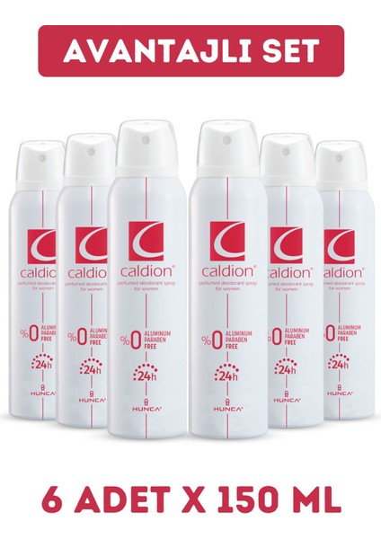 Kadın Deodorantı - Ferah ve Çiçeksi Koku, 150 ml x 6 Adet fiyatları