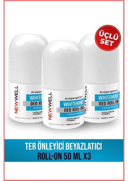 Roll-on Fresh Koku Unisex Pudrasız Alüminyum İçermeyen Deodorant 3'lü 50 ml fiyatları