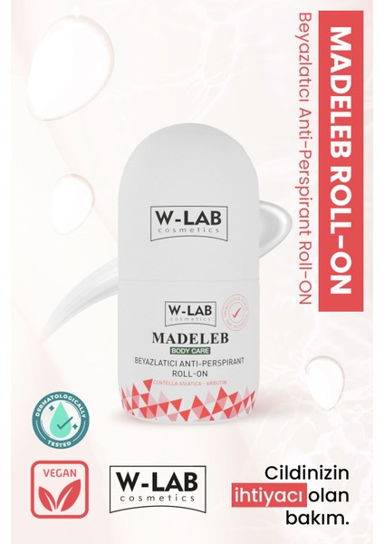 Madeleb Unisex Ferah Koku ve Beyazlatıcı Roll-On Anti-Perspirant 50 ml - Ter ve Koku Giderici Özellikleriyle fiyatları