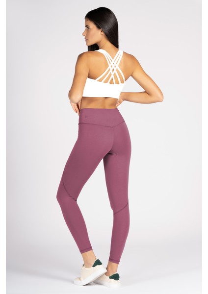 Gül Kurusu Yüksek Bel Arka Cepli Toprlayıcı Kadın Spor Taytı fırsatları