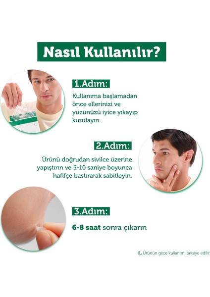 Microneedle Teknolojili Akne Patch, Akne Karşıtı Yama, Mikroiğneli Bant, 9 Adet