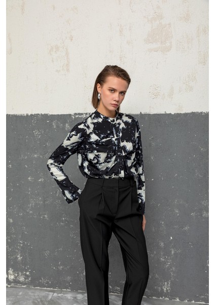 Desenli Bluz 26W10859