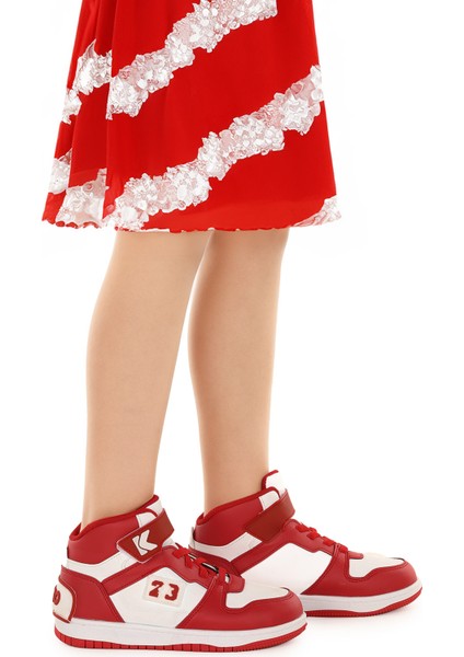 Carde Günlük Cırtlı Kız Çocuk Spor Ayakkabı Kırmızı modelleri