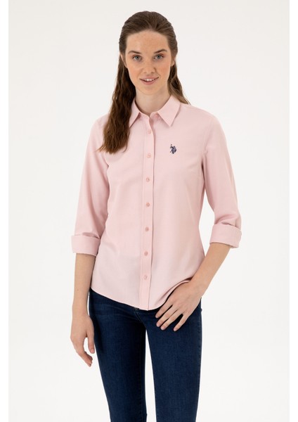 Kadın Pudra Gömlek Basic 50316711-VR042