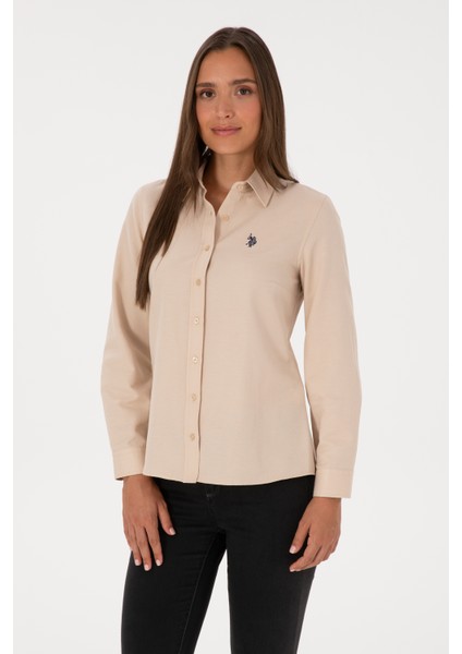 Kadın Kum Gömlek Basic 50316711-VR085