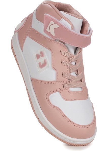 Carde Günlük Cırtlı Kız Çocuk Spor Ayakkabı Pudra