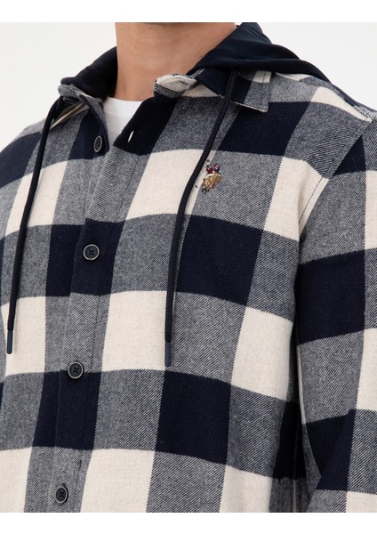 Erkek Lacivert Gömlek Desenli 50290280-VR033