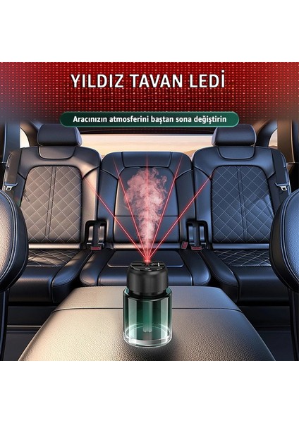 Araç Içi Hava Nemlendirici ve Difüzör – Aromaterapi, Yıldız Tavan Yansıtma, Taşınabilir Oda ve Araç Kullanımı fiyatları