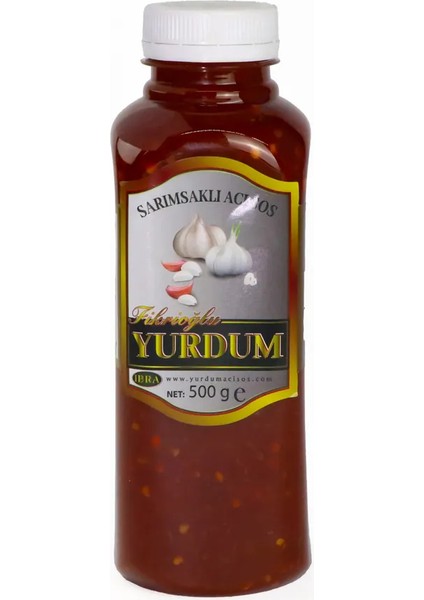 Sarımsaklı Acı Biber Sosu 500ML Doğal