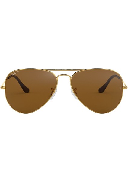 3025 001/57 58 Unisex Güneş Gözlüğü Aviator Polarize fiyatları
