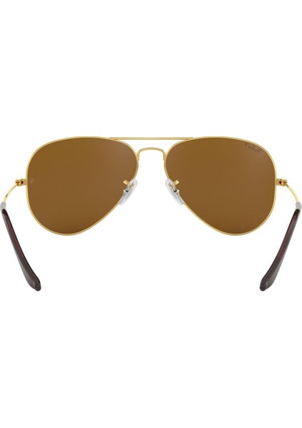 3025 001/57 58 Unisex Güneş Gözlüğü Aviator Polarize fırsatları