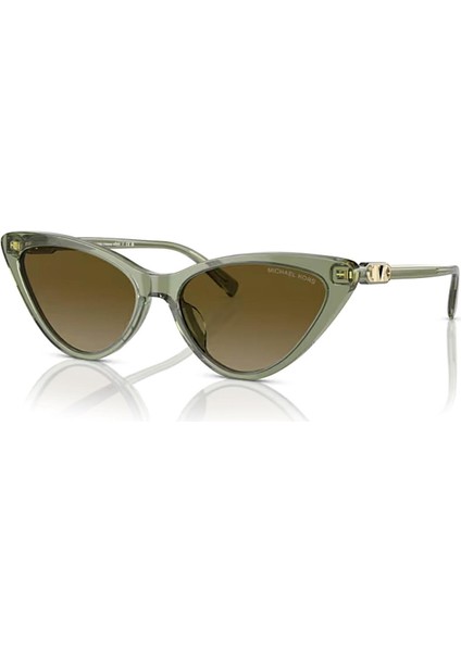 Mk 2195U 394413 56 Harbour Island Kadın Cat Eye Şeffaf Yeşil Kemik Güneş Gözlüğü