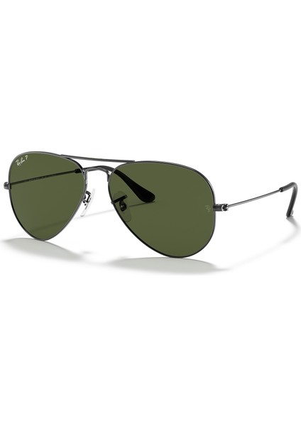3025 004/58 58 Unisex Güneş Gözlüğü Aviator Polarize