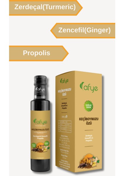 Keçiboynuzu Özü ( Propolis- Zencefil.zerdeçal) 360 gr fiyatları