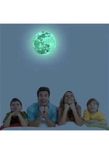 Fosforlu 22CM Dünya Karanlıkta Parlayan Pvc Dünya Ofis ve Çocuk Odası Duvar Süsü Dekoratif Fosforlu Sticker fırsatları