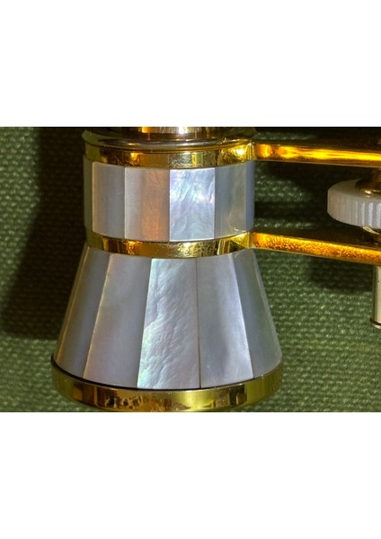 1950'LER Isviçre Kaplamalı Opera Dürbünü Orijinal Kutusunda 10 cm 5 cm 3,5 cm Ölçülerinde