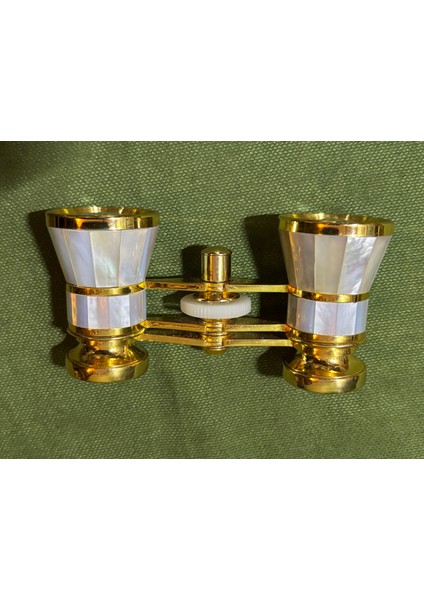 1950'LER Isviçre Kaplamalı Opera Dürbünü Orijinal Kutusunda 10 cm 5 cm 3,5 cm Ölçülerinde indirimleri