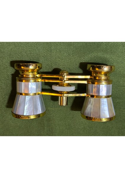 1950'LER Isviçre Kaplamalı Opera Dürbünü Orijinal Kutusunda 10 cm 5 cm 3,5 cm Ölçülerinde