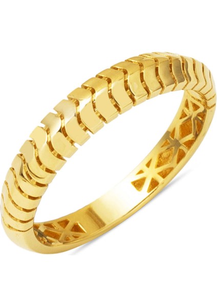 Taşsız 14 Ayar Altın Kadın Yüzük