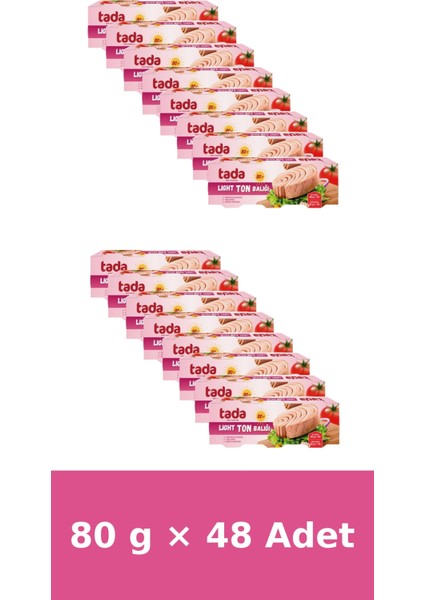 Light/hafif Ton Balığı 80 gr x 48 Adet