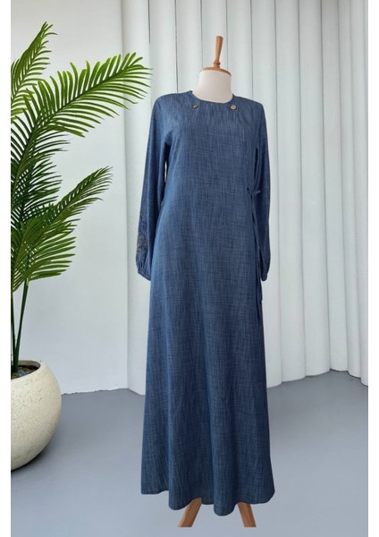 Ince Kot Yandan Bağlamalı Ferace