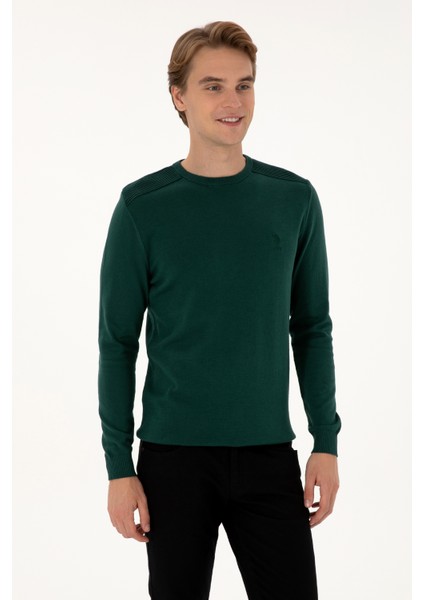 Erkek Yeşil Kazak /triko 50307779-VR054 modelleri